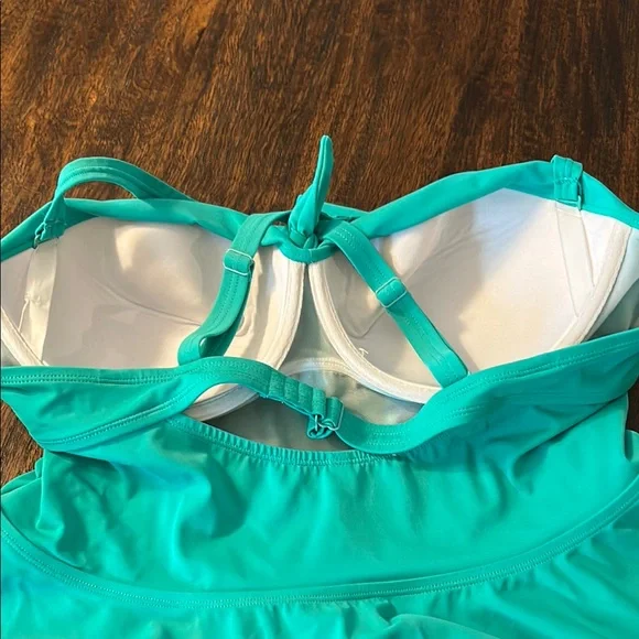 Torrid Teal Bikini Top - Picture 2 of 4